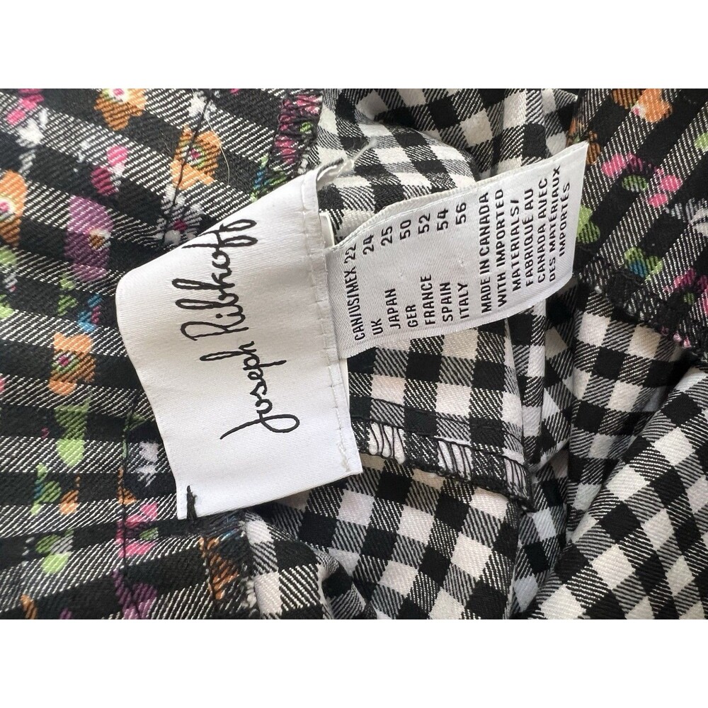 Joseph Ribkoff Multicolor Checkered Pants Women’s Size 22 Gingham Style 211376 - Picture 8 of 8